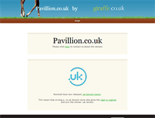 Tablet Screenshot of pavillion.co.uk